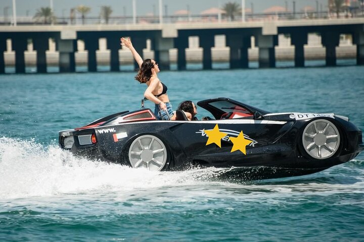 Experience the rush of speed on water as you navigate Dubai's stunning coastline in a jetcar. Adventure awaits ensuring unforgettable memories and a unique perspective of the city.